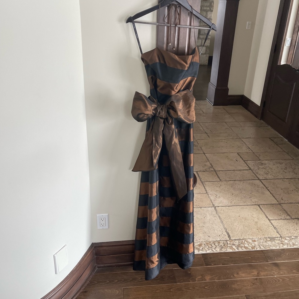 Beautiful Brown and Black Gown/Dress